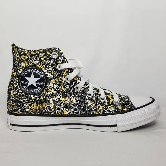 Converse  Unisex CTAS Splatter Paint Hi Tops Women Size 7 A00468F  NWT - Picture 4 of 10